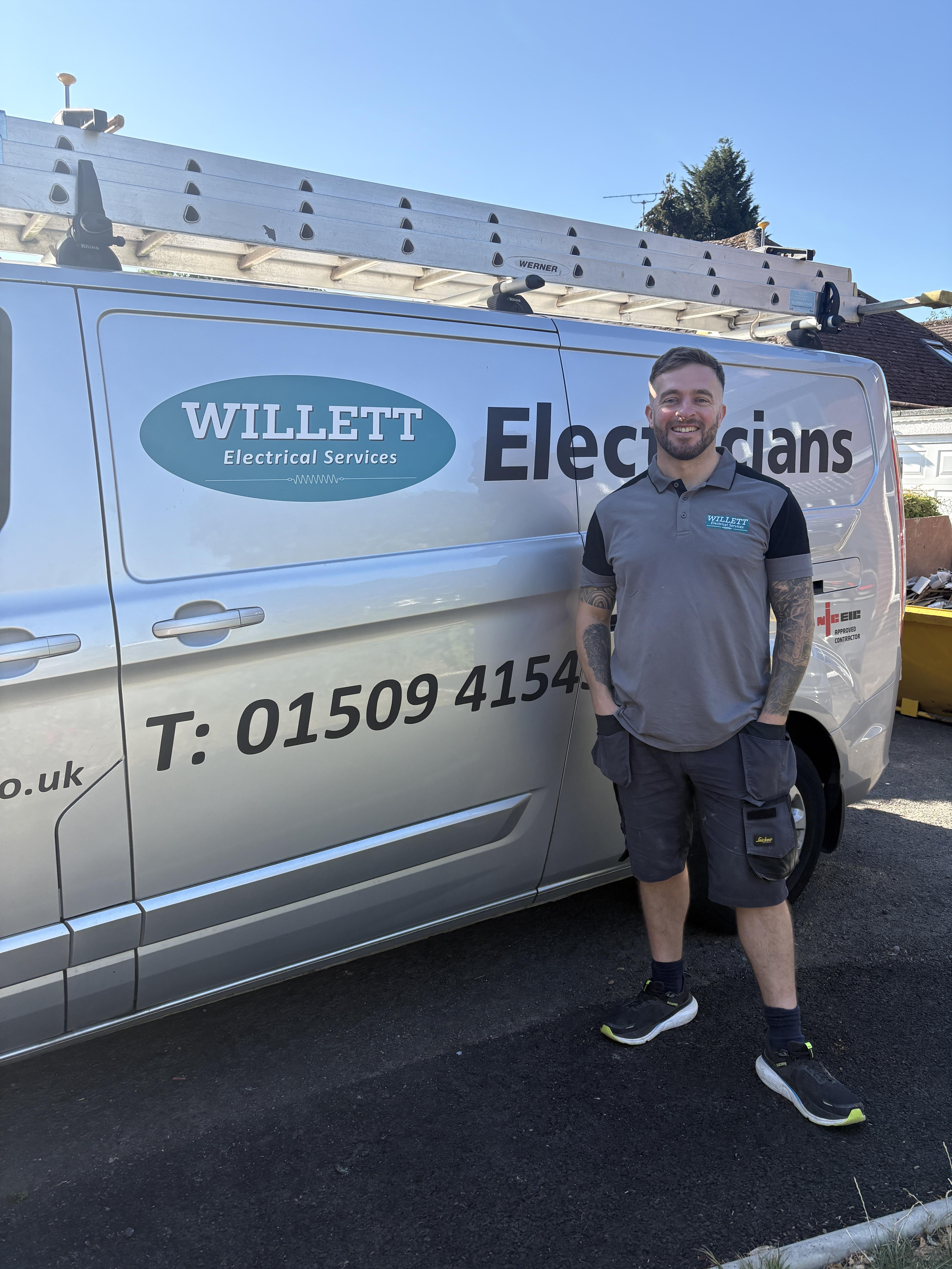 Adam Willett of Willett Electrical Services Ltd, Electrician in Loughborough